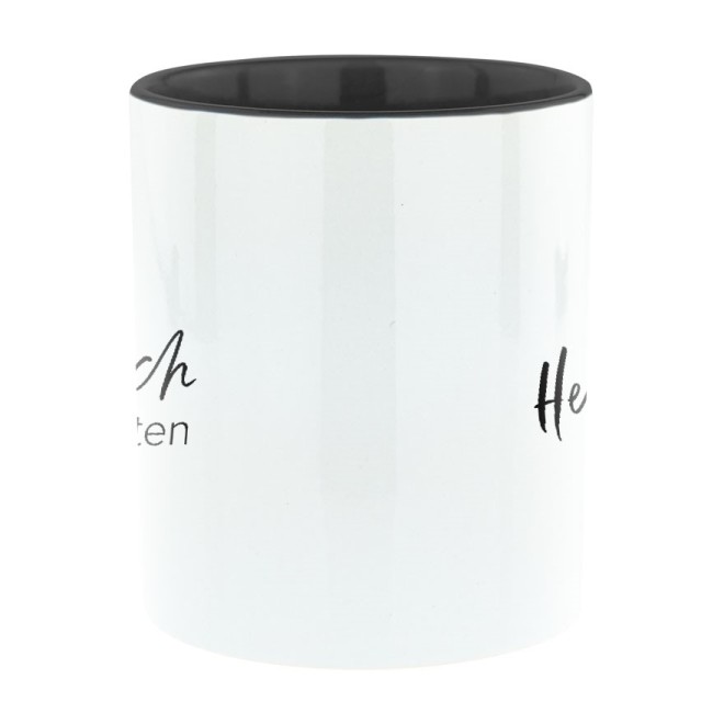 HERZENSMENSCH Persönlichkeiten Bi-Color Tasse schwarz