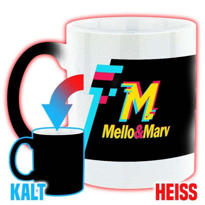 Mello and Marv Logo Magic Mug