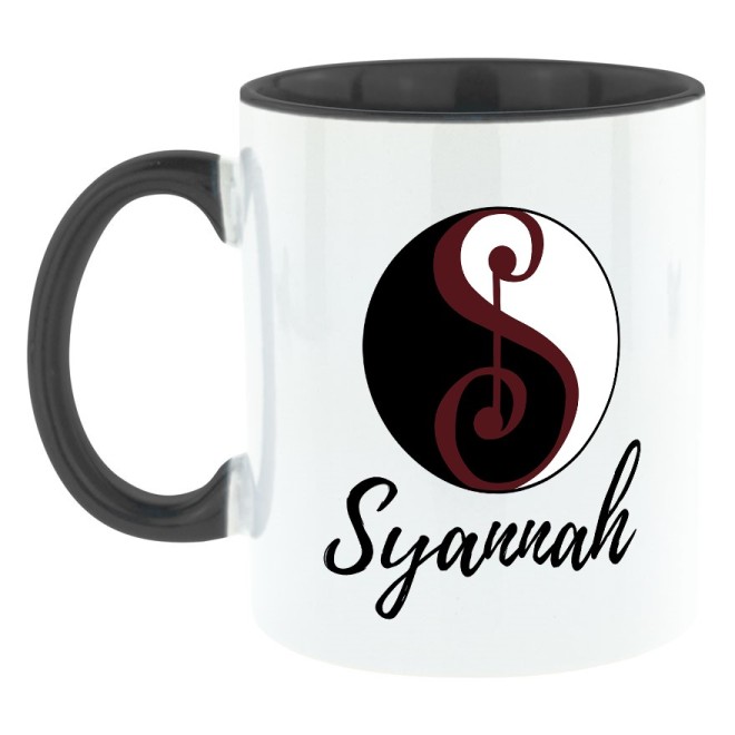 Syannah Bi-Color Tasse schwarz