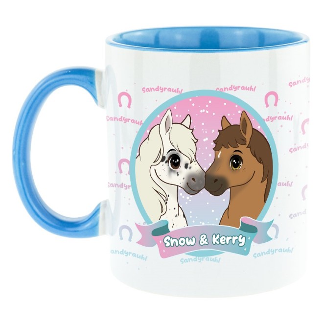 Snow & Kerry Bi-Color Tasse Snow & Kerry Bi-Color Tasse hellblau