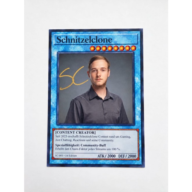 Cartolina autografata di Schnitzelclone