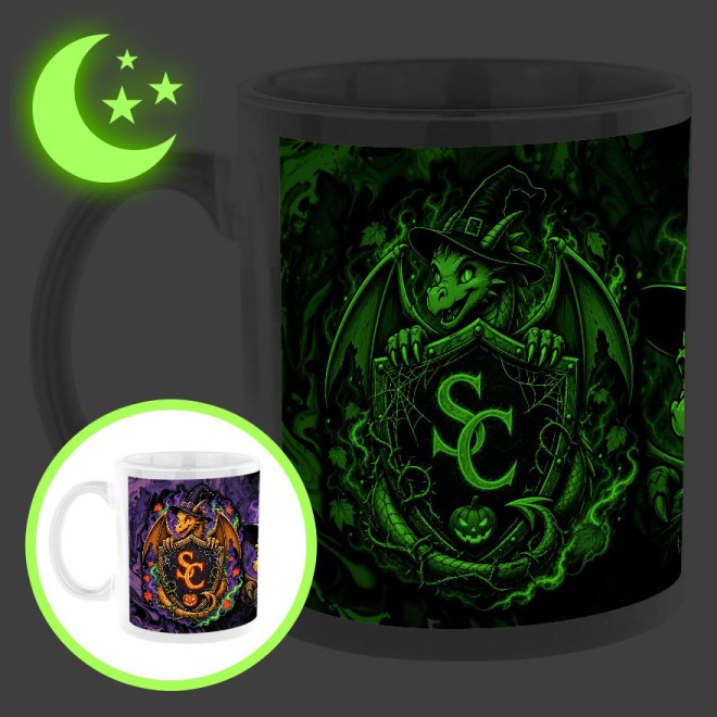 Schnitzelclone Halloween Tasse GLOWING