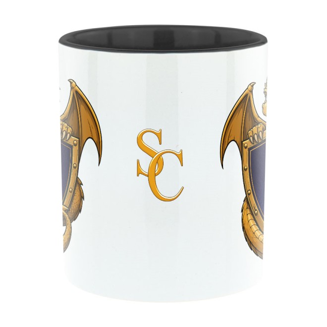 Schnitzelclone Bi-Color Tasse schwarz