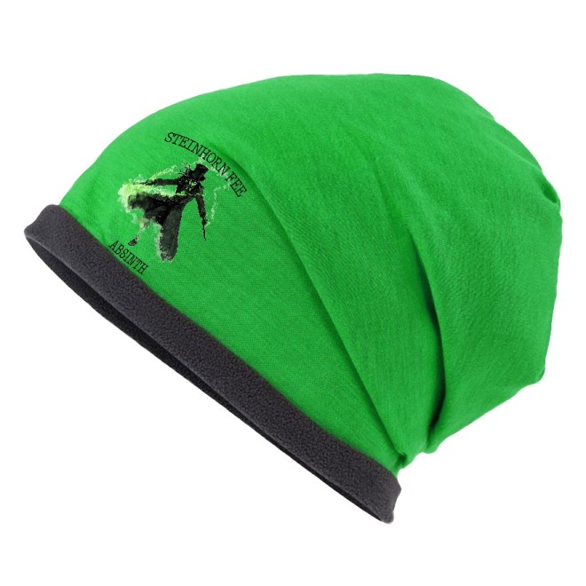 STEINHORN Absinth Monster Beanie Mütze mit Fleece
