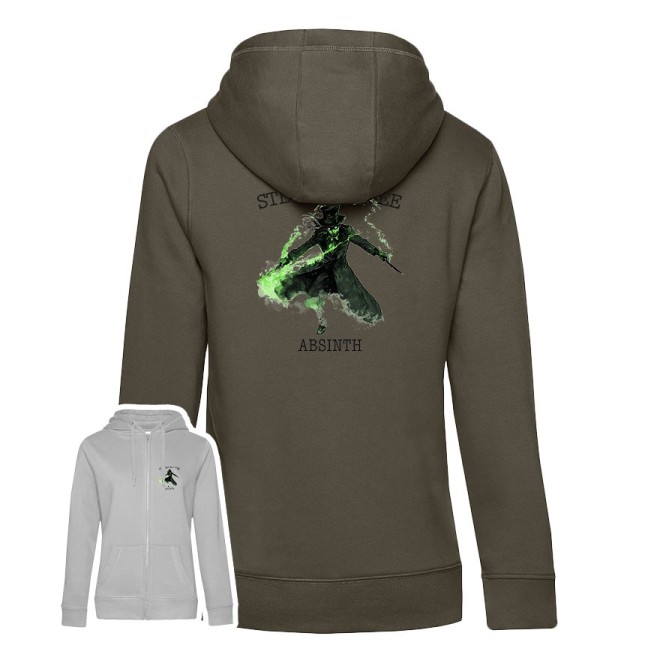 STEINHORN Absinth Monster Premium Zipped Hoodie women