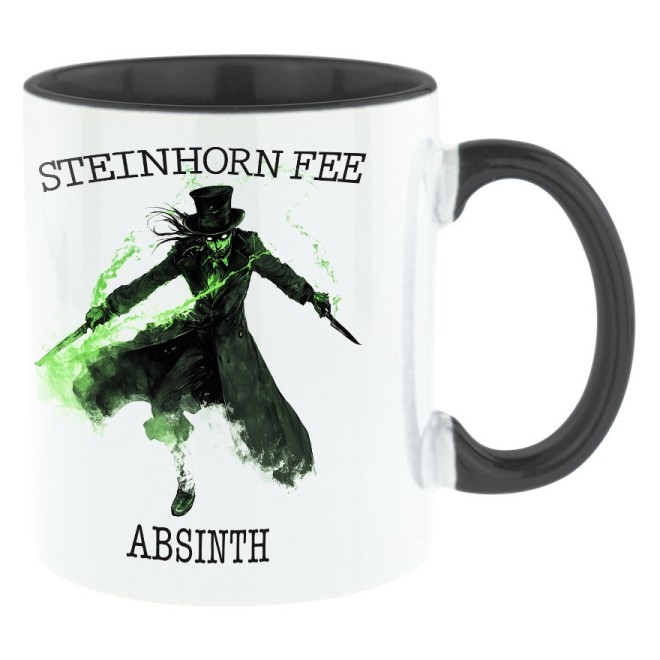 STEINHORN Absinth Monster Bi-Color Tasse schwarz