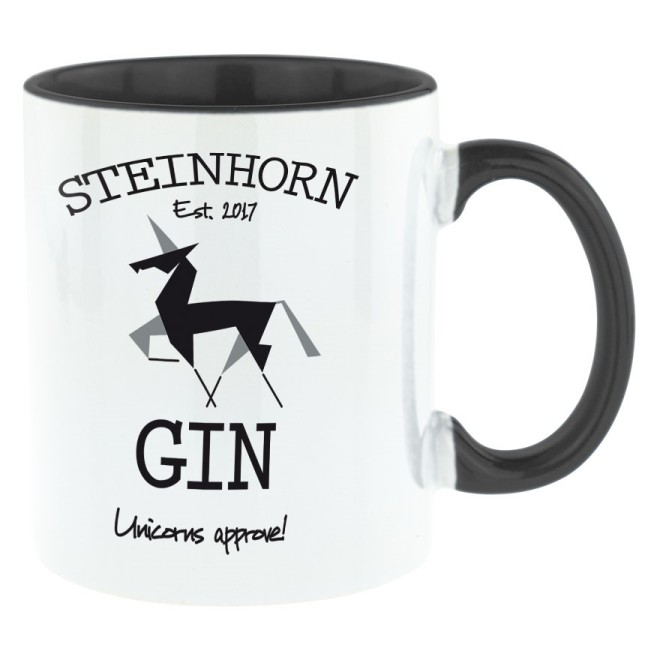 STEINHORN est. 2017 Bi-Color Tasse schwarz