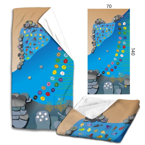 Microfaser Badetuch ocean