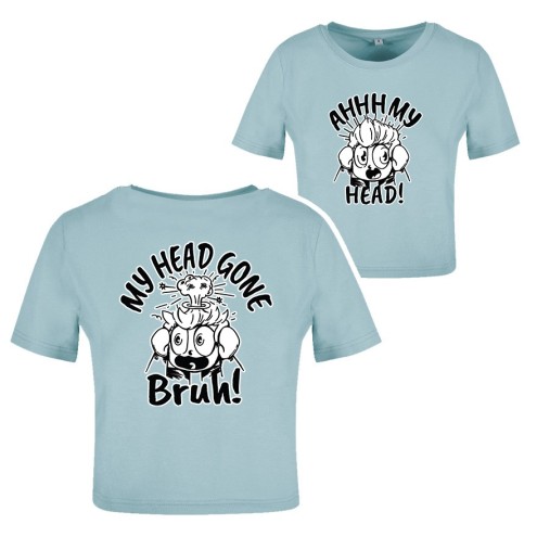 My Heads Gone Crop T-Shirt women