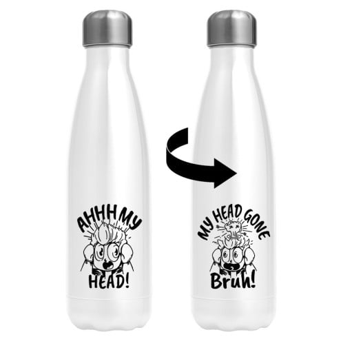 My Heads Gone Edelstahl Trinkflasche 500ml