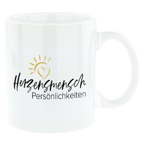 HERZENSMENSCH Persönlichkeiten Tasse
