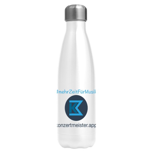 #mehrZeitFürMusik Edelstahl Trinkflasche 500ml