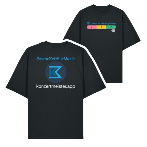 #mehrZeitFürMusik Oversize-T-Shirt