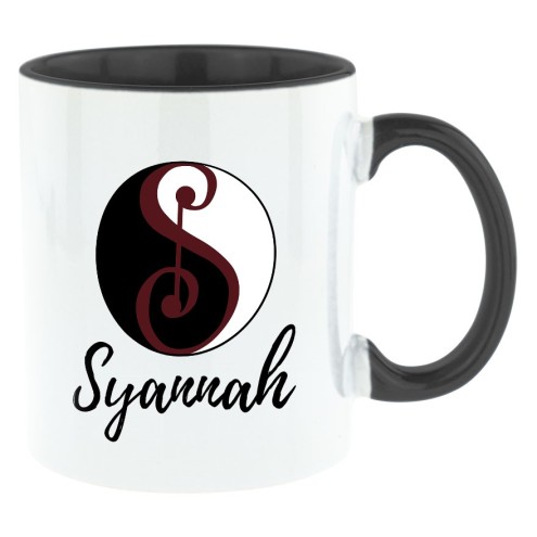 Syannah Bi-Color Tasse schwarz
