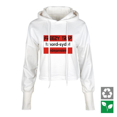 Freezy Trap Cropped Hoodie women