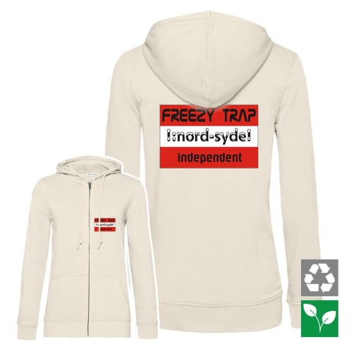 Freezy Trap Organic Zipped Hoodie women