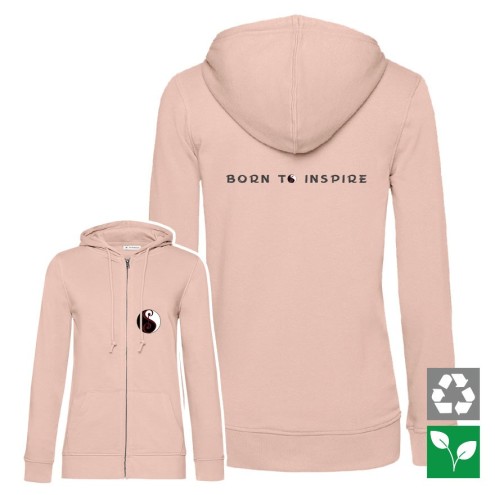 Syannah BORN TO INSPIRE Organic Zipped Hoodie women