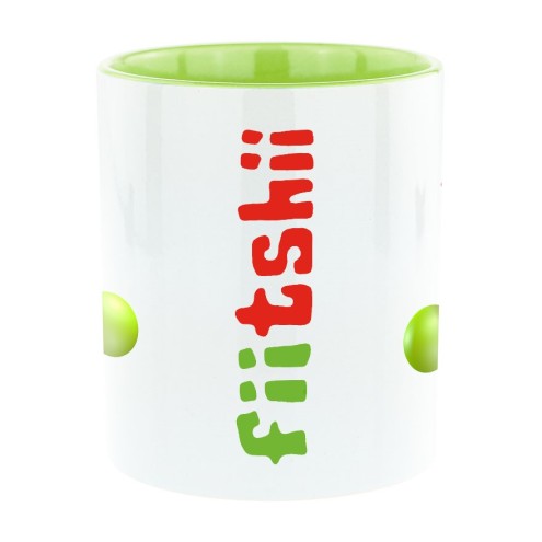 fiitshii Bi-Color Tasse grün