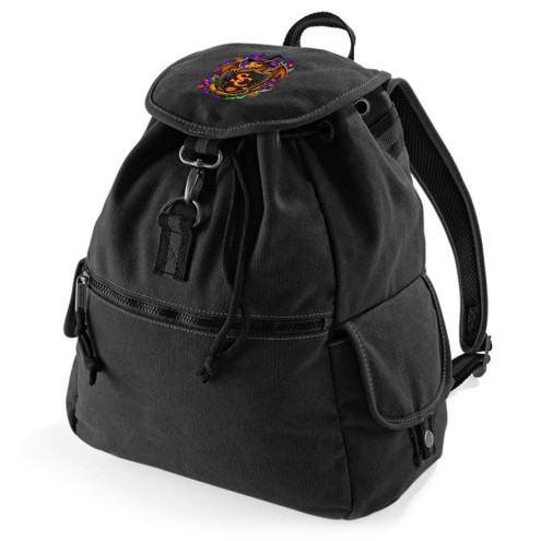 Schnitzelclone Halloween Vintage Canvas Rucksack