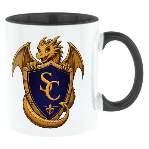 Schnitzelclone Bi-Color Tasse schwarz