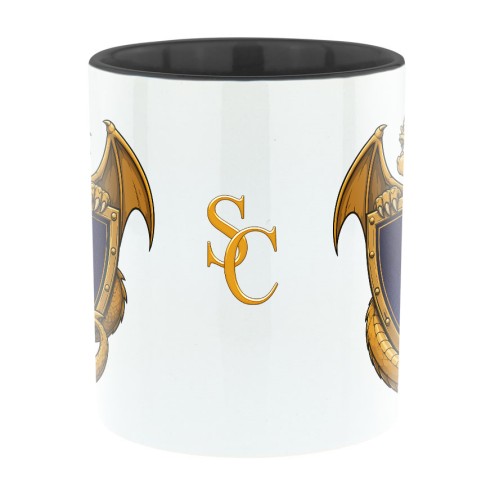 Schnitzelclone Bi-Color Tasse schwarz