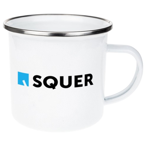 SQUER Emaille Tasse