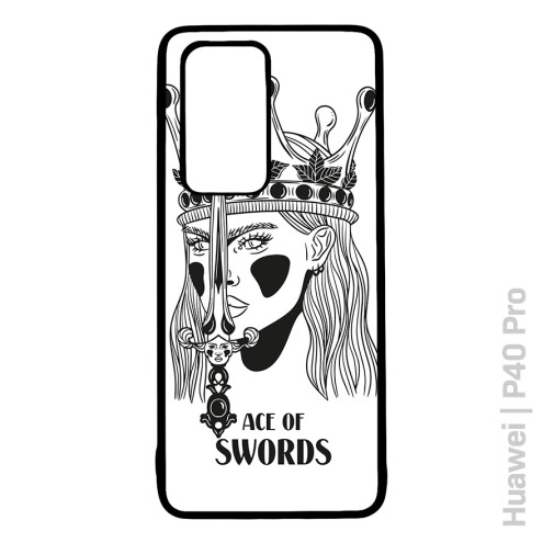 Tarot Ace of Swords Handyhülle schwarz