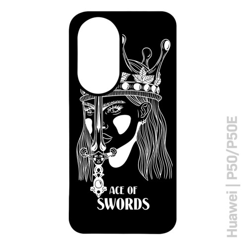 Tarot Ace of Swords Handyhülle schwarz