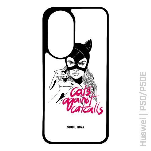 Cats against Catcalls Handyhülle schwarz