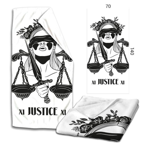 Tarot Justice Microfaser Badetuch