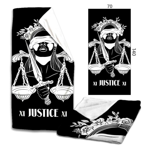 Tarot Justice Microfaser Badetuch
