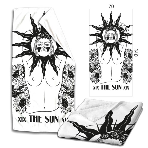 Tarot the Sun Microfaser Badetuch