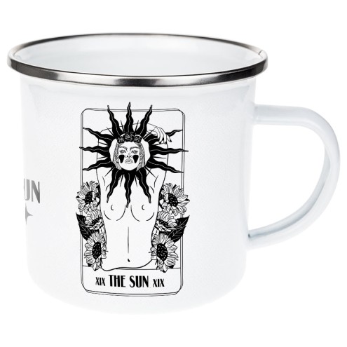 Tarot the Sun Emaille Tasse